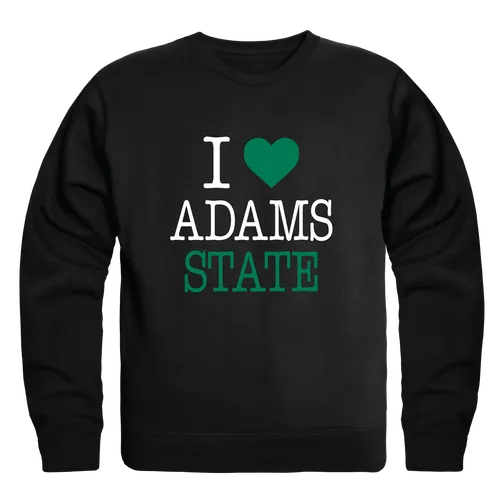 W Republic Adams State Grizzlies I Love Crewneck 552-610