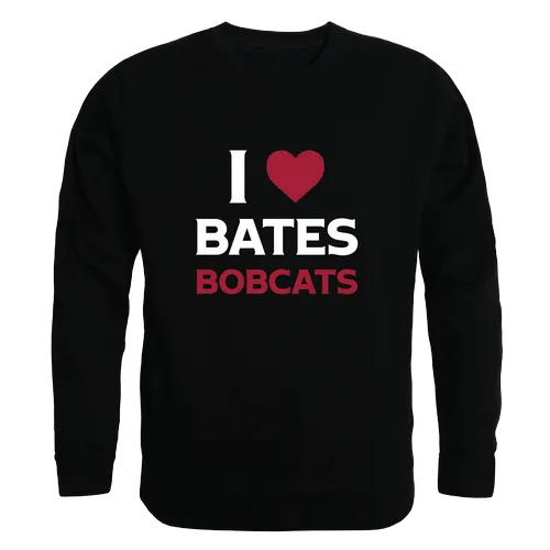 W Republic Bates College Bobcats I Love Crewneck 552-615