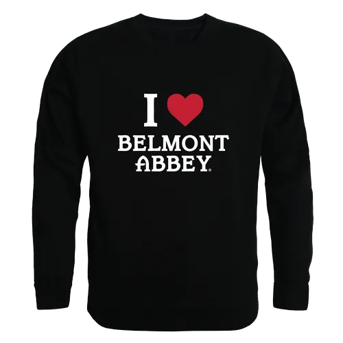 W Republic Belmont Abbey Crusaders I Love Crewneck 552-616