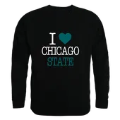 W Republic Chicago State Cougars I Love Crewneck 552-631