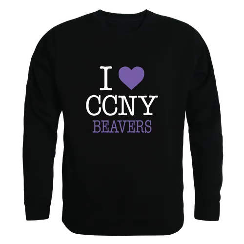 W Republic CCNY Beavers I Love Crewneck 552-633