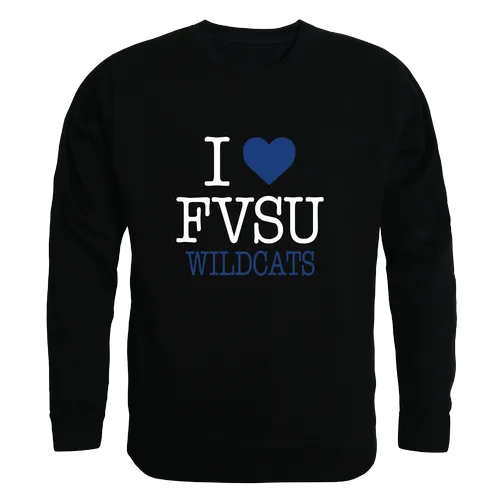 W Republic Fort Valley State Wildcats I Love Crewneck 552-642