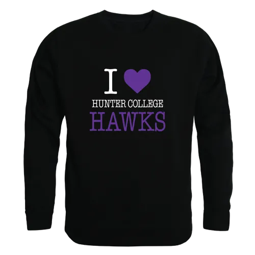 W Republic Hunter College Hawks I Love Crewneck 552-654