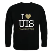 W Republic U Of Illinois Springfield Prairie Stars I Love Crewneck 552-655