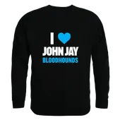 W Republic John Jay College Bloodhounds I Love Crewneck 552-656