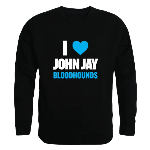 W Republic John Jay College Bloodhounds I Love Crewneck 552-656