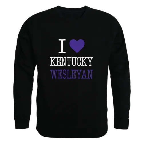 W Republic Kentucky Wesleyan Panthers I Love Crewneck 552-659