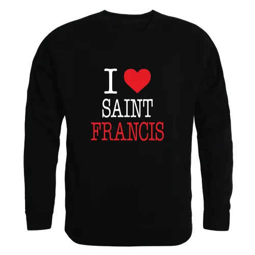 W Republic Saint Francis U Red Flash I Love Crewneck 552-669