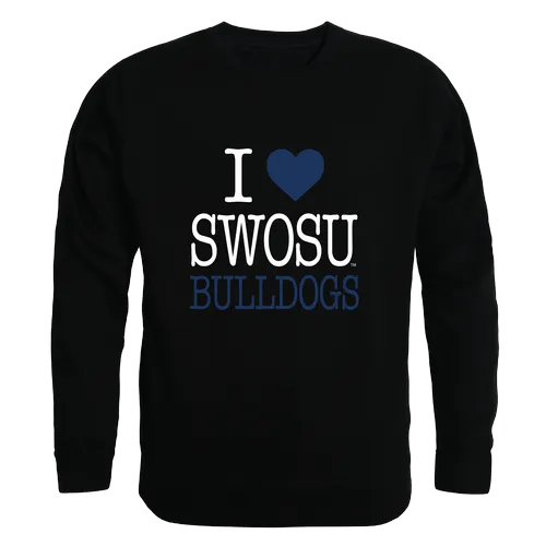 W Republic Southwestern Oklahoma State Bulldogs I Love Crewneck 552-675