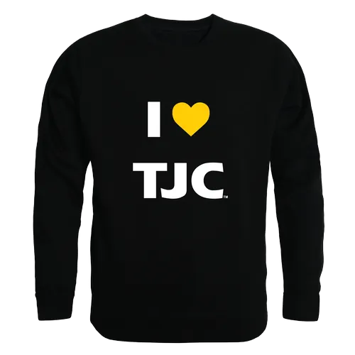 W Republic Tyler Junior College Apaches I Love Crewneck 552-680