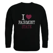 W Republic Fairmont State Falcons I Love Crewneck 552-686