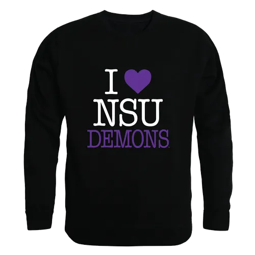 W Republic Northwestern State Demons I Love Crewneck 552-689