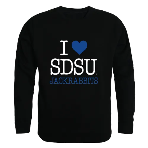 W Republic South Dakota State Jackrabbits I Love Crewneck 552-707