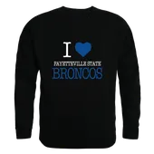 W Republic Fayetteville State Broncos I Love Crewneck 552-716