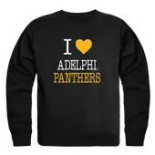 W Republic Adelphi University Panthers I Love Crewneck 552-733