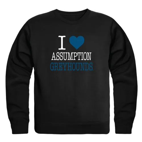 W Republic Assumption University Greyhounds I Love Crewneck 552-734