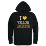 W Republic American Int. College Yellow Jackets I Love Hoodie 553-449