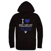 W Republic Wellesley College Blue I Love Hoodie 553-486