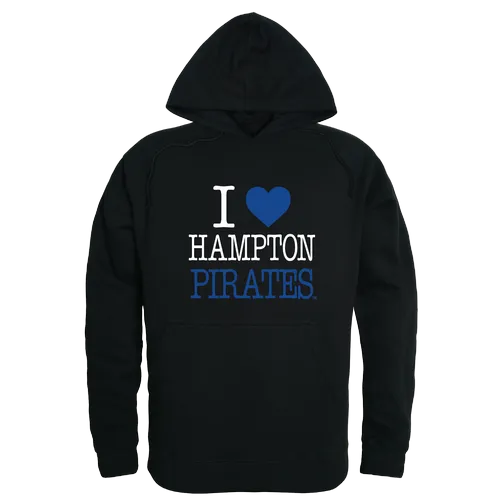 W Republic Hampton University Pirates I Love Hoodie 553-489. Decorated in seven days or less.