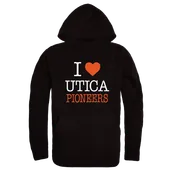 W Republic Utica College Pioneers I Love Hoodie 553-492