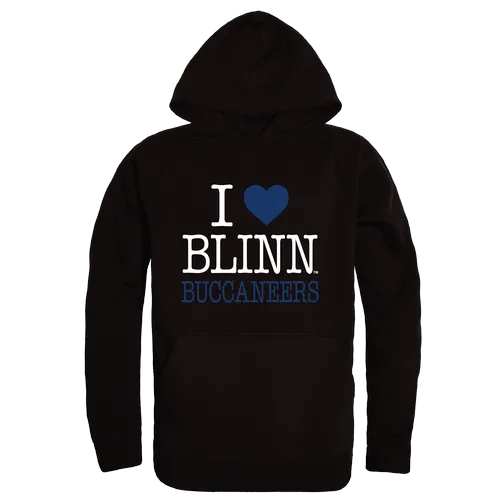 W Republic Blinn Buccaneers I Love Hoodie 553-501. Decorated in seven days or less.