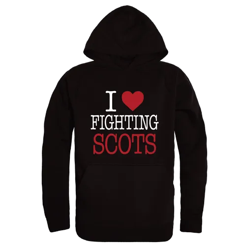 W Republic Edinboro University Fighting Scots I Love Hoodie 553-516. Decorated in seven days or less.