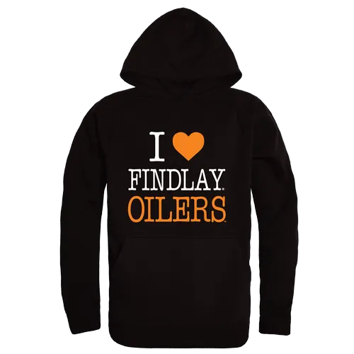 W Republic Findlay Oilers I Love Hoodie 553-518. Decorated in seven days or less.