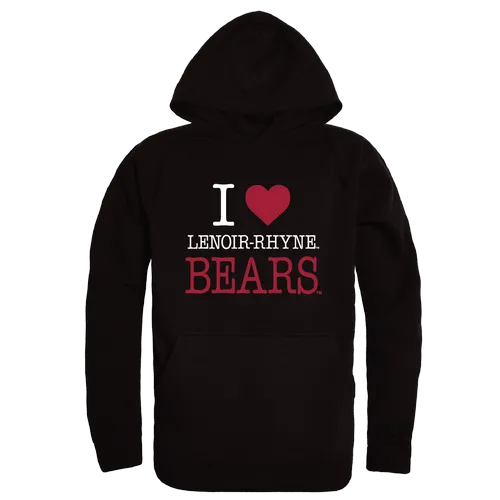 W Republic Lenoir-Rhyne Bears I Love Hoodie 553-530. Decorated in seven days or less.