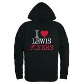 W Republic Lewis University Flyers I Love Hoodie 553-531