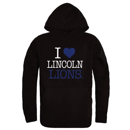 W Republic Lincoln University Lions I Love Hoodie 553-532. Decorated in seven days or less.