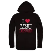 W Republic MSU Denver Roadrunners I Love Hoodie 553-542