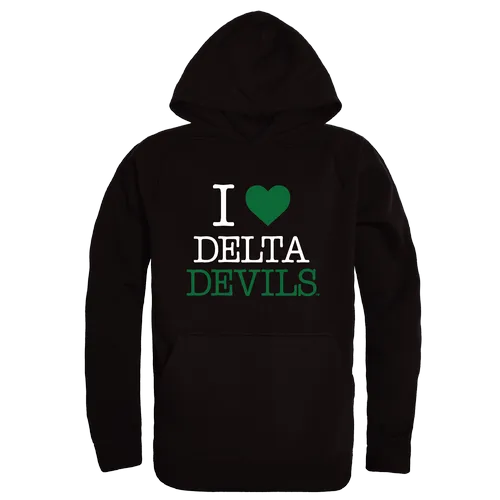 W Republic Mississippi Valley State Delta Devils & Devilettes I Love Hoodie 553-545. Decorated in seven days or less.