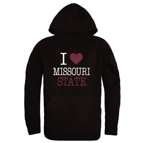 W Republic Missouri State Bears I Love Hoodie 553-547. Decorated in seven days or less.