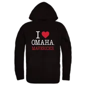 W Republic U Of Nebraska Omaha Mavericks I Love Hoodie 553-552