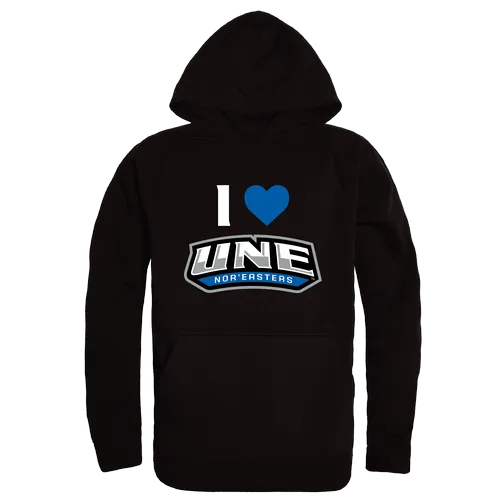 W Republic U Of New England Nor'easters I Love Hoodie 553-554. Decorated in seven days or less.