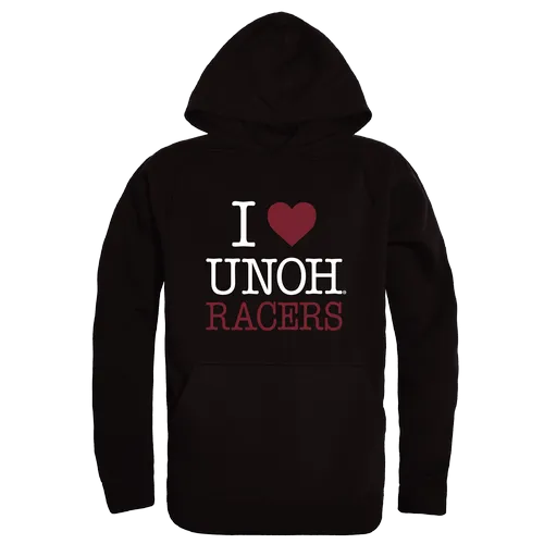 W Republic Northwestern Ohio Racers I Love Hoodie 553-561. Decorated in seven days or less.