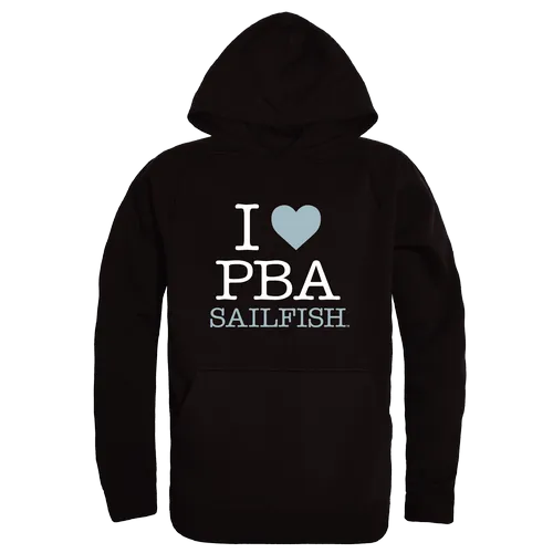 W Republic Palm Beach Atlantic Sailfish I Love Hoodie 553-568. Decorated in seven days or less.