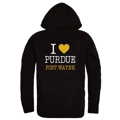 W Republic Purdue Fort Wayne Mastodons I Love Hoodie 553-571. Decorated in seven days or less.