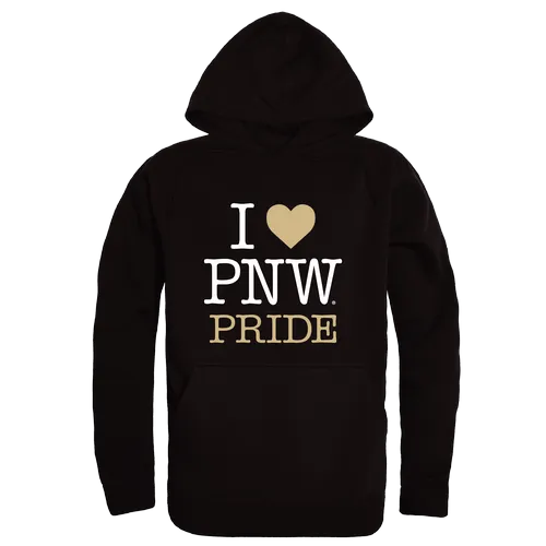 W Republic Purdue Northwest Lion I Love Hoodie 553-572. Decorated in seven days or less.