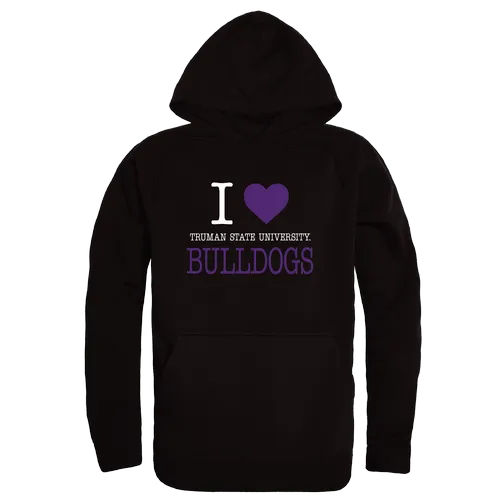 W Republic Truman State Bulldogs I Love Hoodie 553-598. Decorated in seven days or less.