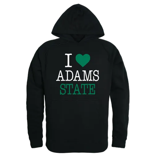 W Republic Adams State Grizzlies I Love Hoodie 553-610. Decorated in seven days or less.