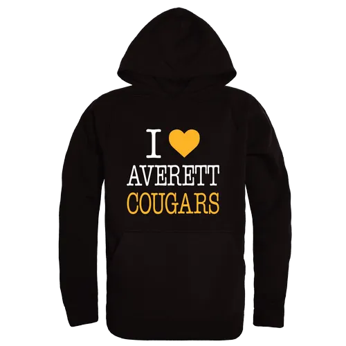 W Republic Averett Averett Cougars I Love Hoodie 553-614. Decorated in seven days or less.