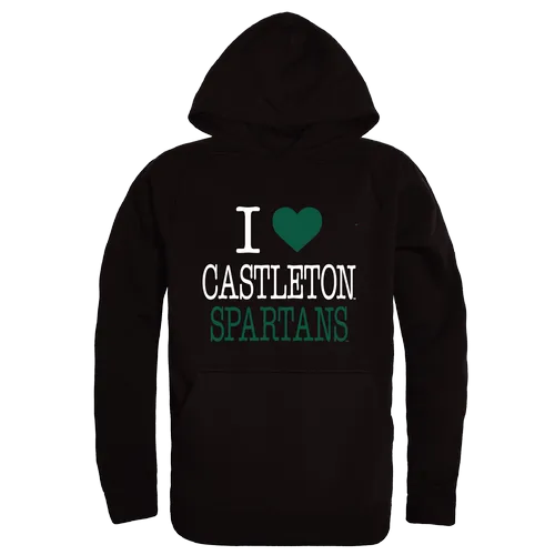 W Republic Castleton Spartans I Love Hoodie 553-626. Decorated in seven days or less.