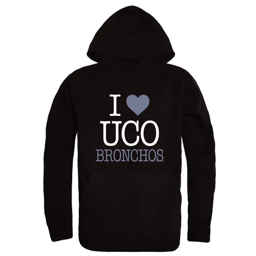 W Republic Central Oklahoma Bronchos I Love Hoodie 553-627. Decorated in seven days or less.