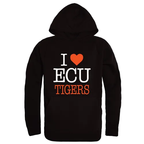 W Republic East Central University Tigers I Love Hoodie 553-638. Decorated in seven days or less.