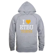 W Republic East Texas Baptist Tigers I Love Hoodie 553-639