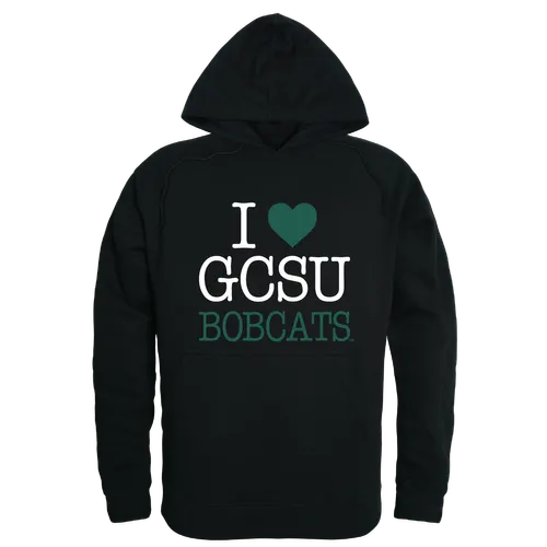 W Republic Georgia College Bobcats I Love Hoodie 553-646. Decorated in seven days or less.