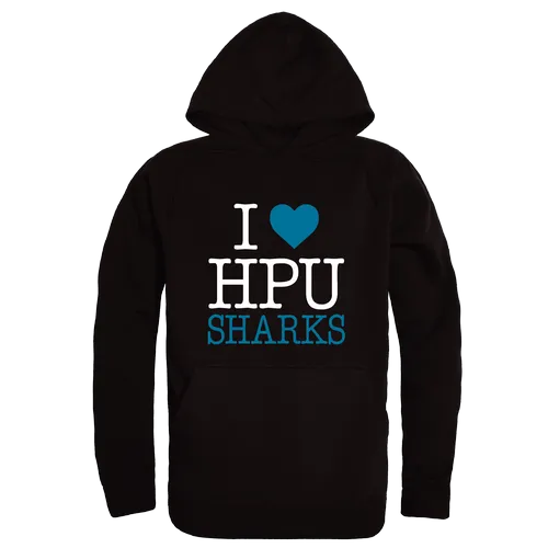 W Republic Hawaii Pacific Sharks I Love Hoodie 553-651. Decorated in seven days or less.