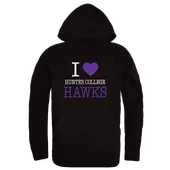 W Republic Hunter College Hawks I Love Hoodie 553-654