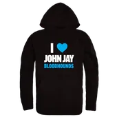 W Republic John Jay College Bloodhounds I Love Hoodie 553-656